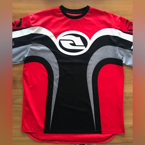 ANSWER RACING MX MOTO JERSEY MENS X-LARGE BLACK RED WHITE - Picture 2 of 11